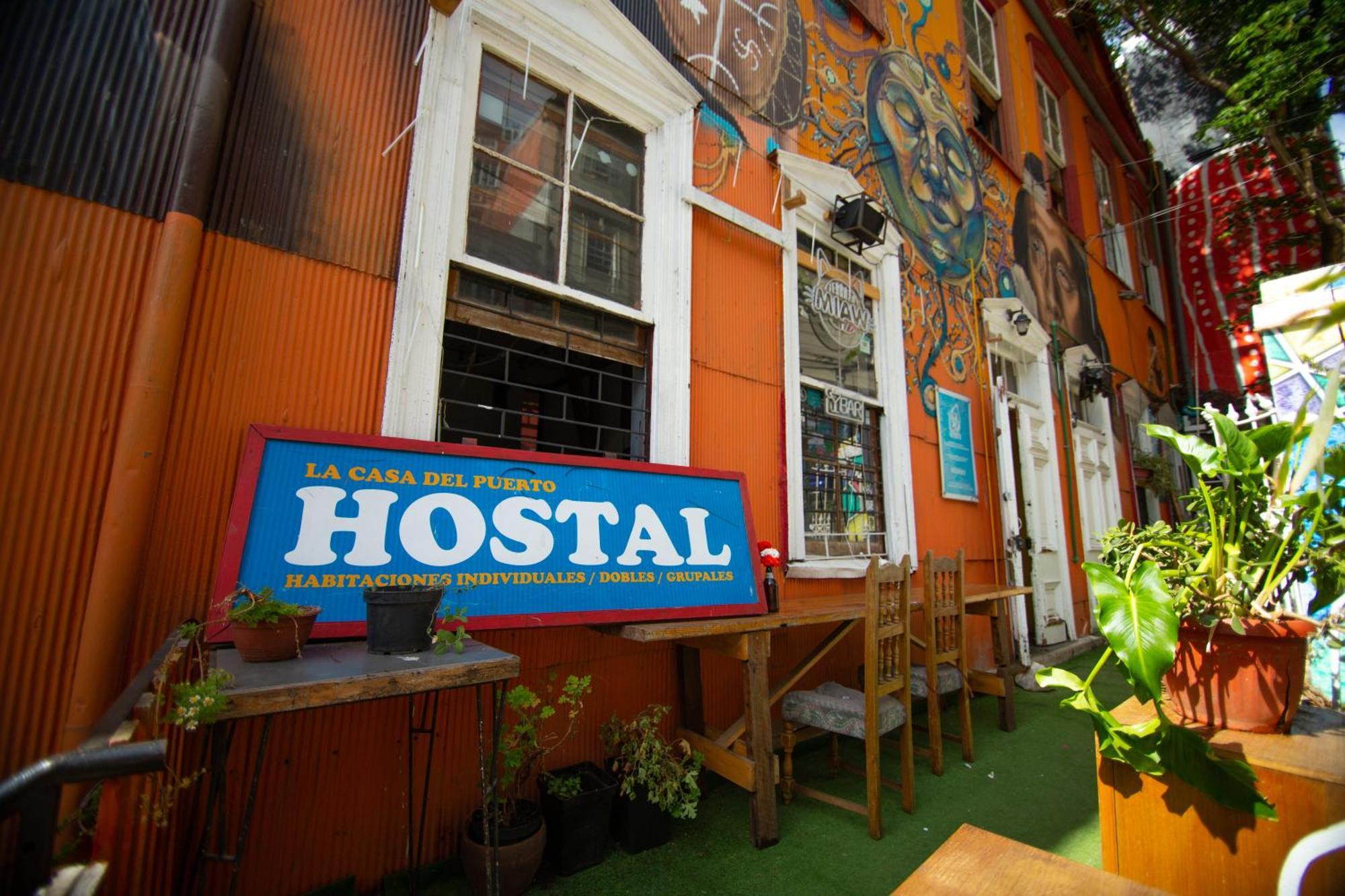 La Casa Del Puerto, Hostal Cultural, Cerro Alegre Valparaíso Zewnętrze zdjęcie